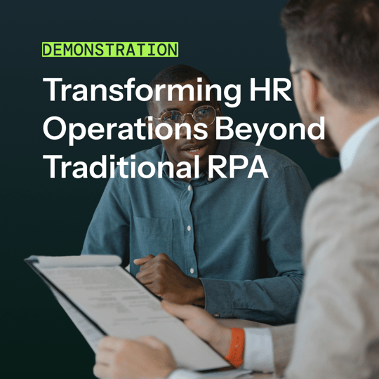 Transforming HR Operations Beyond Traditional RPA